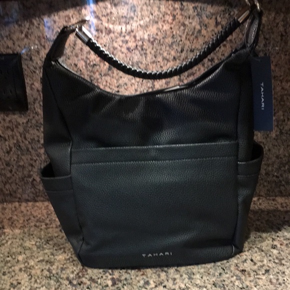 Tahari large black hobo pocketbook - Picture 1 of 5